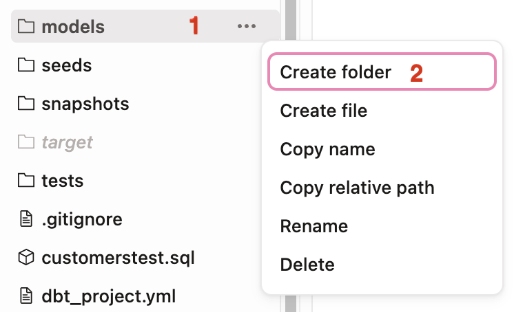 Create folder